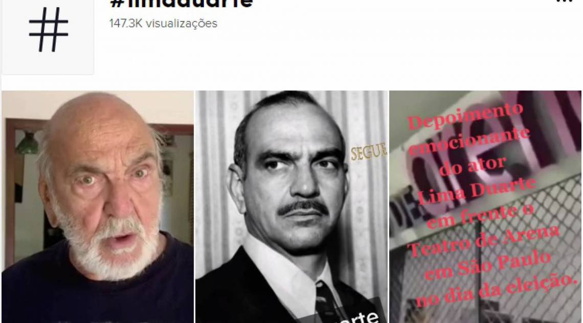 Lima Duarte no Tik Tok - Reprodução