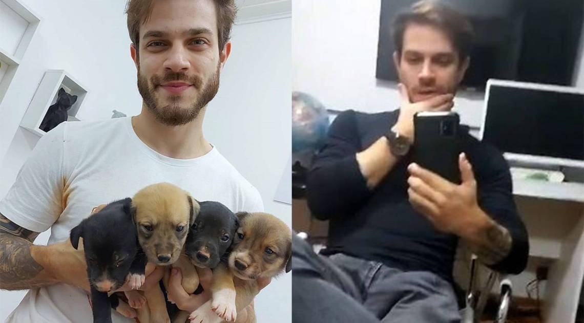 Influencer Felipe Becari grava live contando sobre resgate de animais, mas outro detalhe chama aten&ccedil;&atilde;o - Reprodução/Instagram