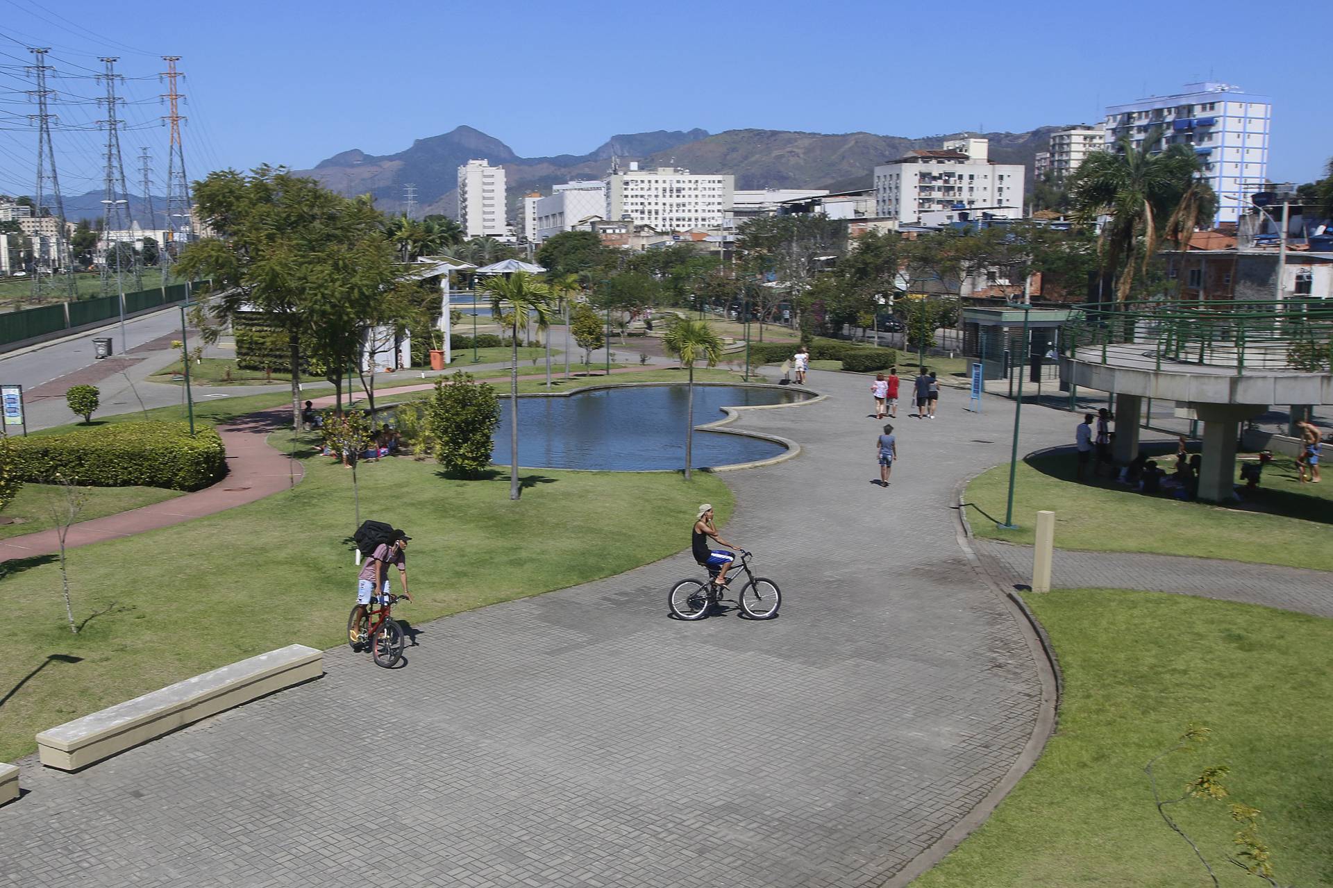 Rio de Janeiro - RJ  - 30/08/2020 - Geral - Movimentaçao Parque Madureira, zona norte do Rio, na manha de hoje - Foto Reginaldo Pimenta / O Dia - Reginaldo Pimenta / Agencia O Dia