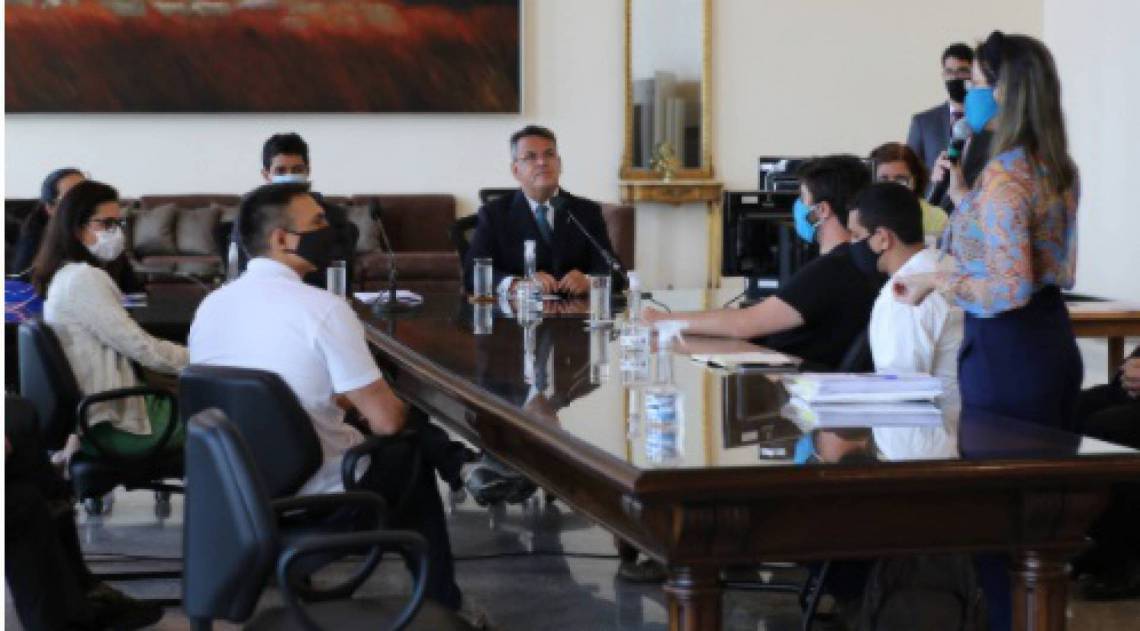 Reunião tratou da data de retomada das aulas presenciais - Reprodução/TJRJ