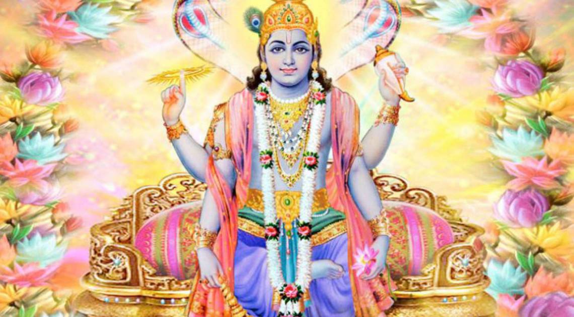 Vishnu representa a energia e a luz interior
 - Reprodução de Internet