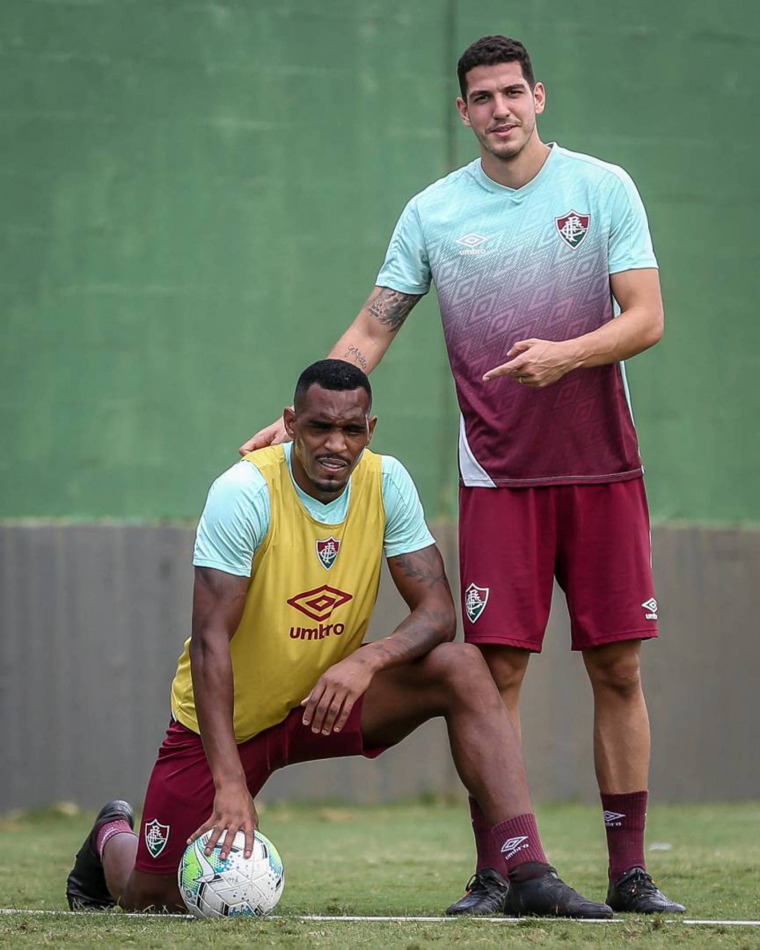 Digão e Nino formarão a dupla de zaga do Fluminense - Lucas Merçon/FLUMINENSE