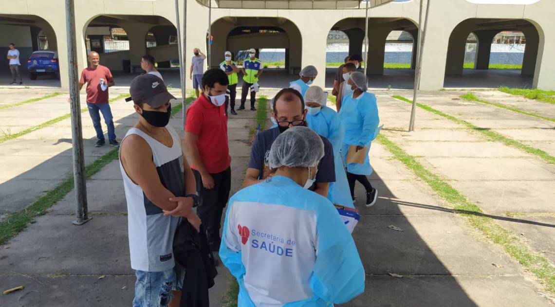 Mais de 450 pessoas foram testadas durante o 11Âº MutirÃ£o de Testes de Covid-19. - DivulgaÃ§Ã£o