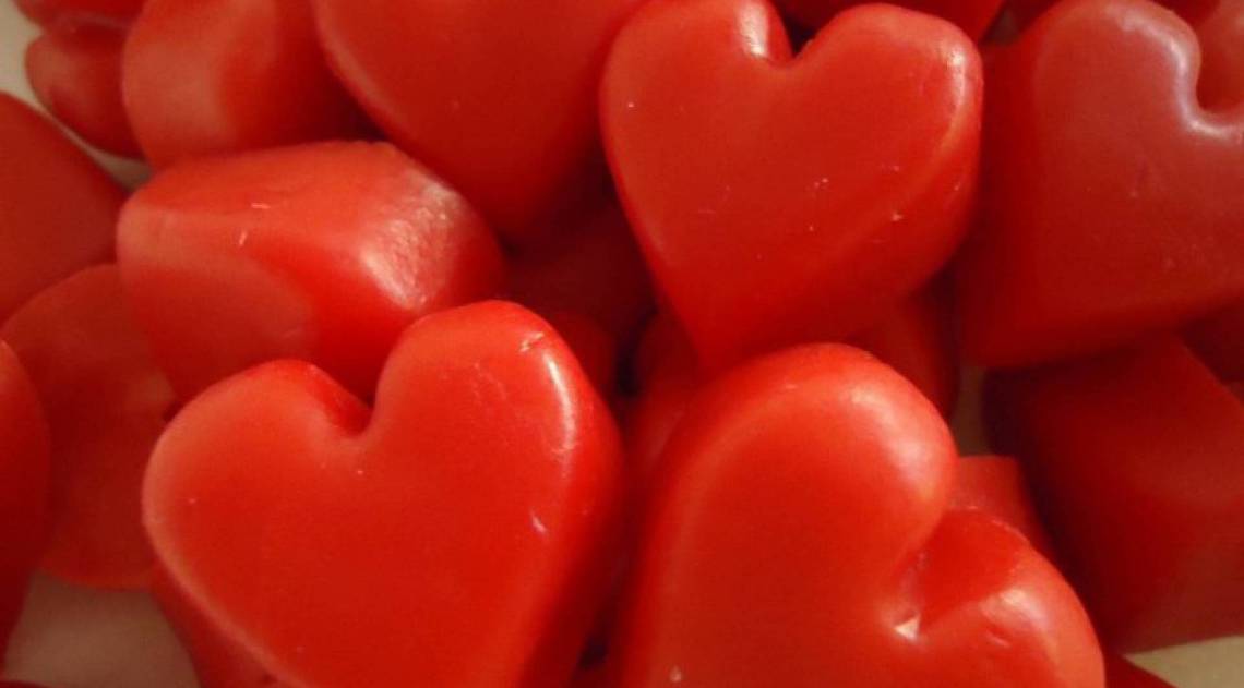 Sabonete de coração - Reprodução de Internet