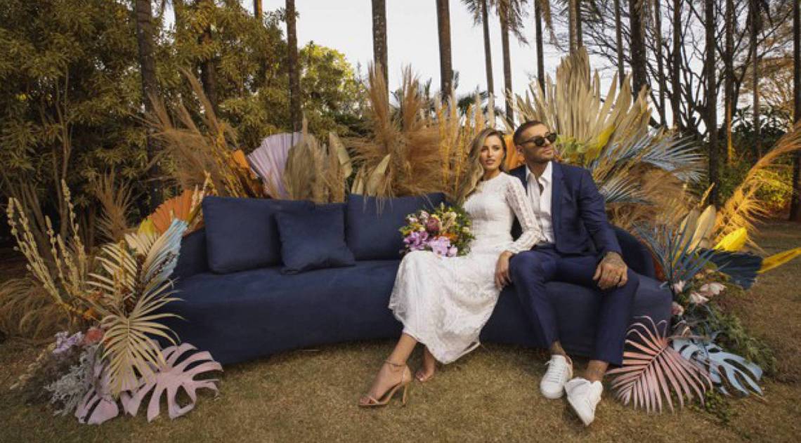 Lorena Carvalho e Lucas Lucco se casaram em agosto