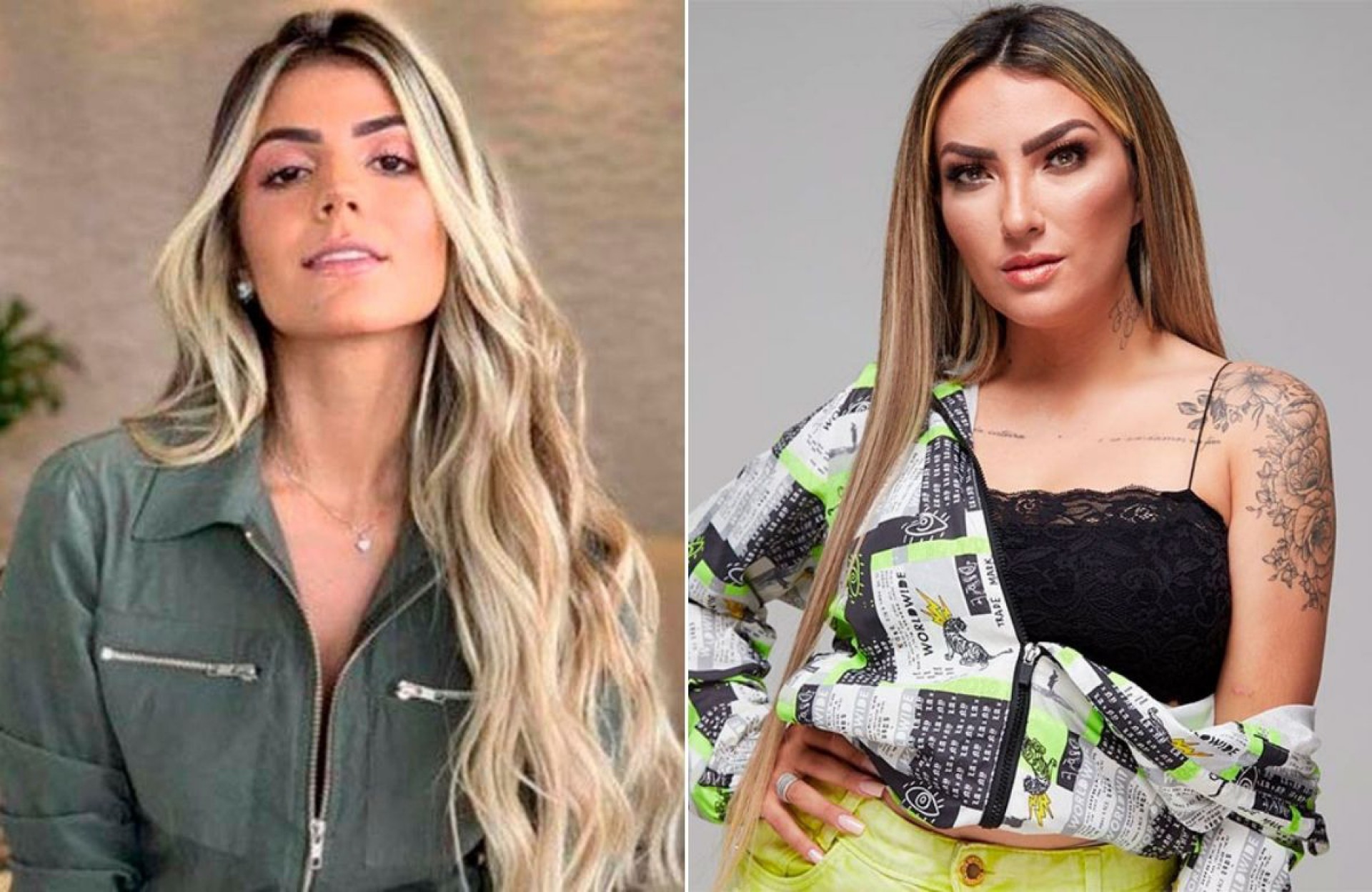 Hariany Almeida e Thayse Teixeira - Reprodução/Montagem