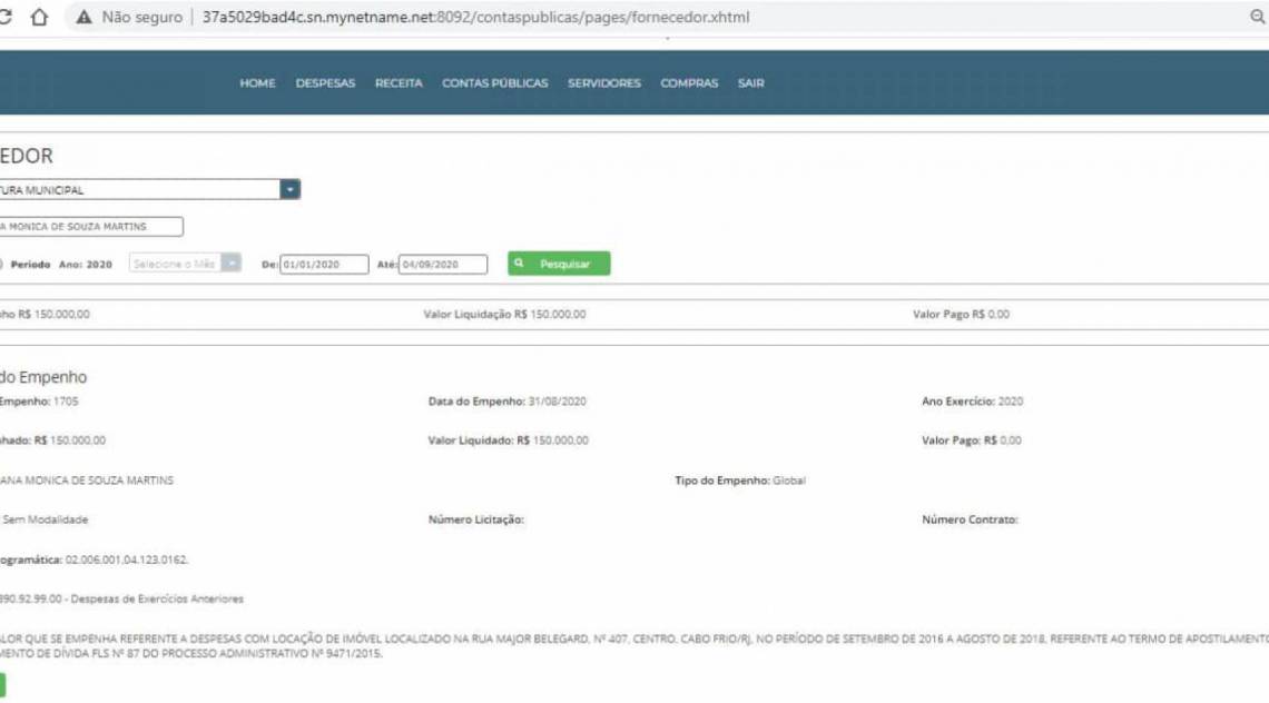 Prefeitura de Cabo Frio paga dívidas de gestões passadas  - Portal da transparência Cabo Frio 
