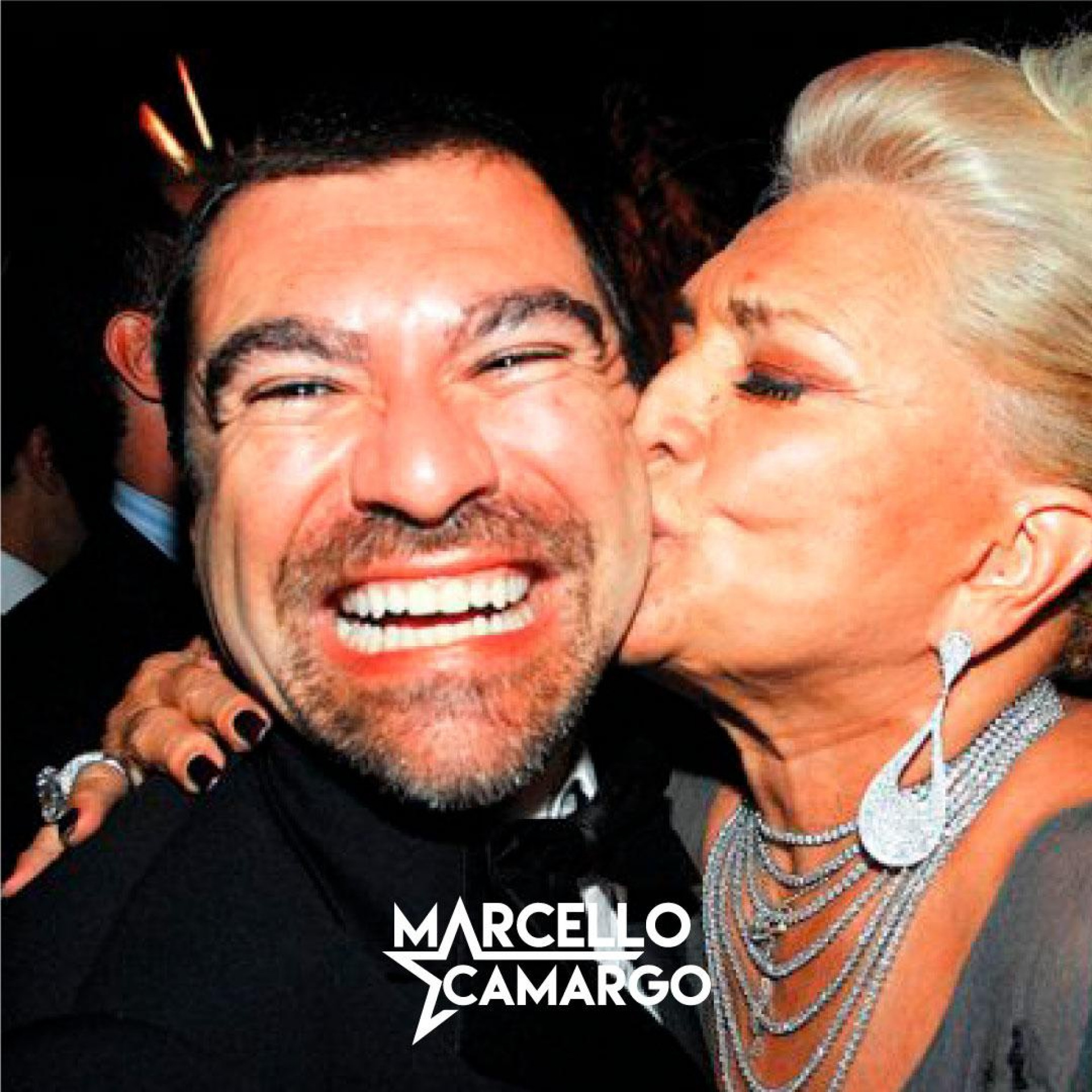 Marcello Camargo e Hebe - Divulgação