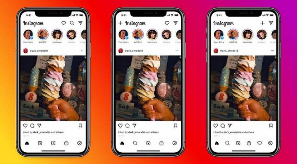 Novas opções de interface do Instagram