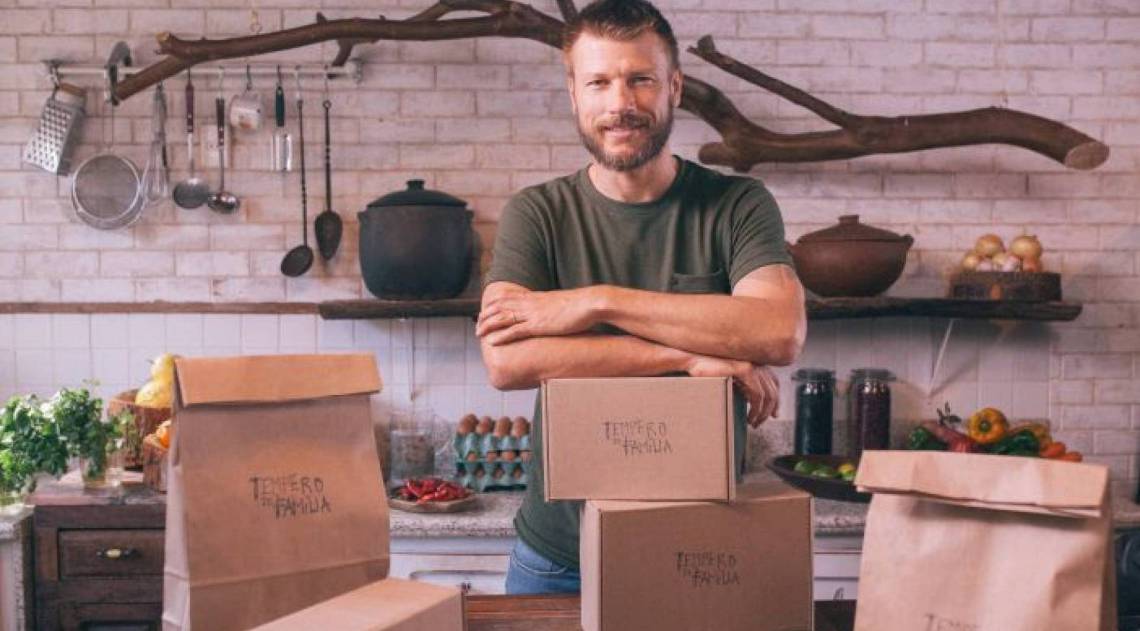 Rodrigo Hilbert no 'Tempero em FamÃlia' - Divulgação