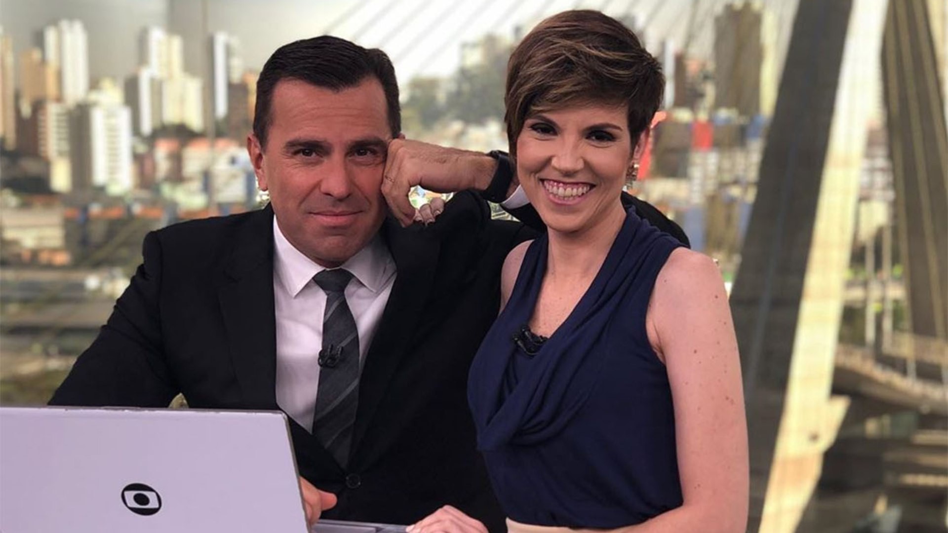 Rodrigo Bocardi e Glória Vanique foram advertidos por causa de brincadeiras
 - Reprodução/Instagran