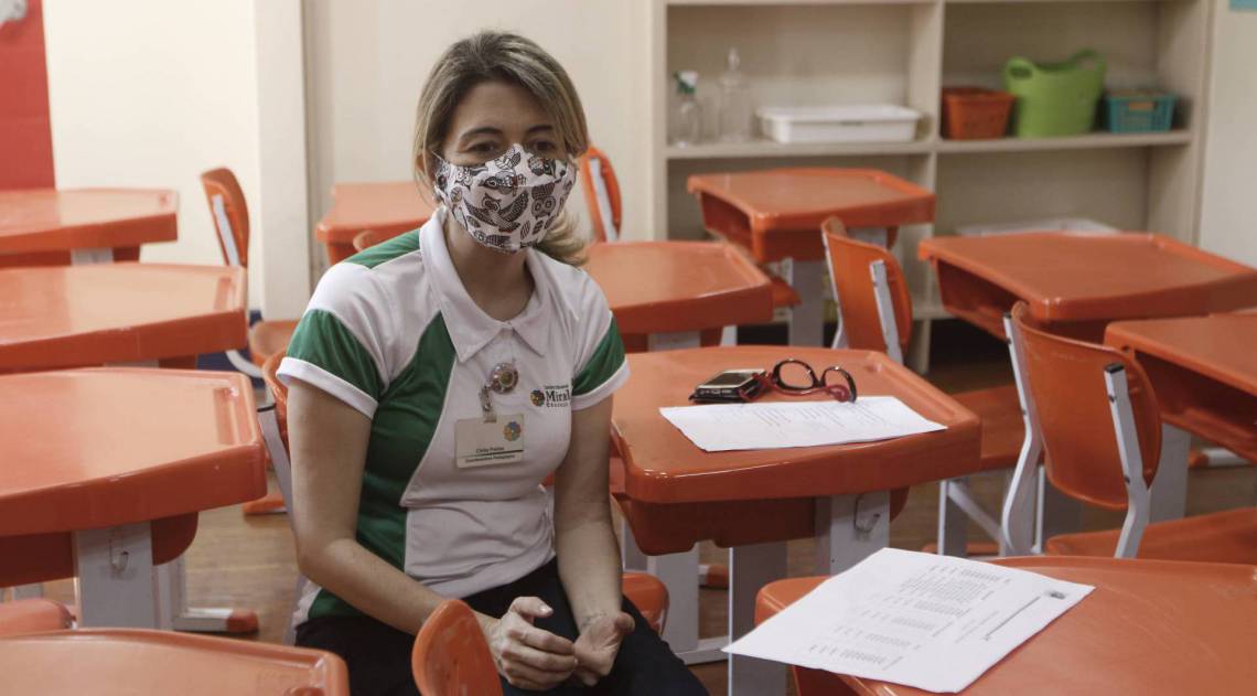 C&iacute;ntia Freitas, coordenadora pedag&oacute;gica da Miraflores