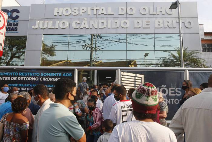 Rio de Janeiro - RJ  - 16/09/2020 - Geral - Movimentaçao no Hospital do Olho Julio Candido de Brito, em Duque de Caxias, baixada fluminense - Foto Reginaldo Pimenta / O Dia