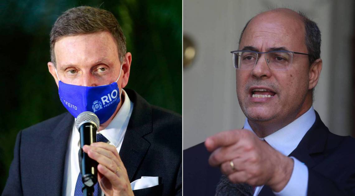 Crivella e Witzel estão na berlinda nesta quinta-feira - Marcos de Paula / Prefeitura do Rio e Cléber Mendes / Agência O DIA