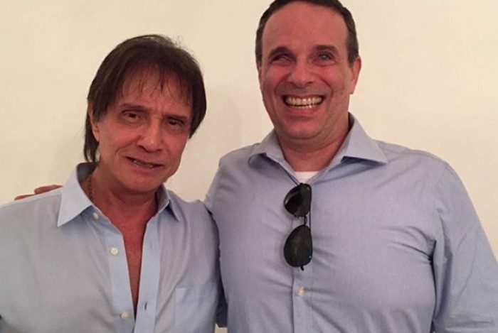 Roberto Carlos e o filho, Dudu Braga - Reprodução Internet