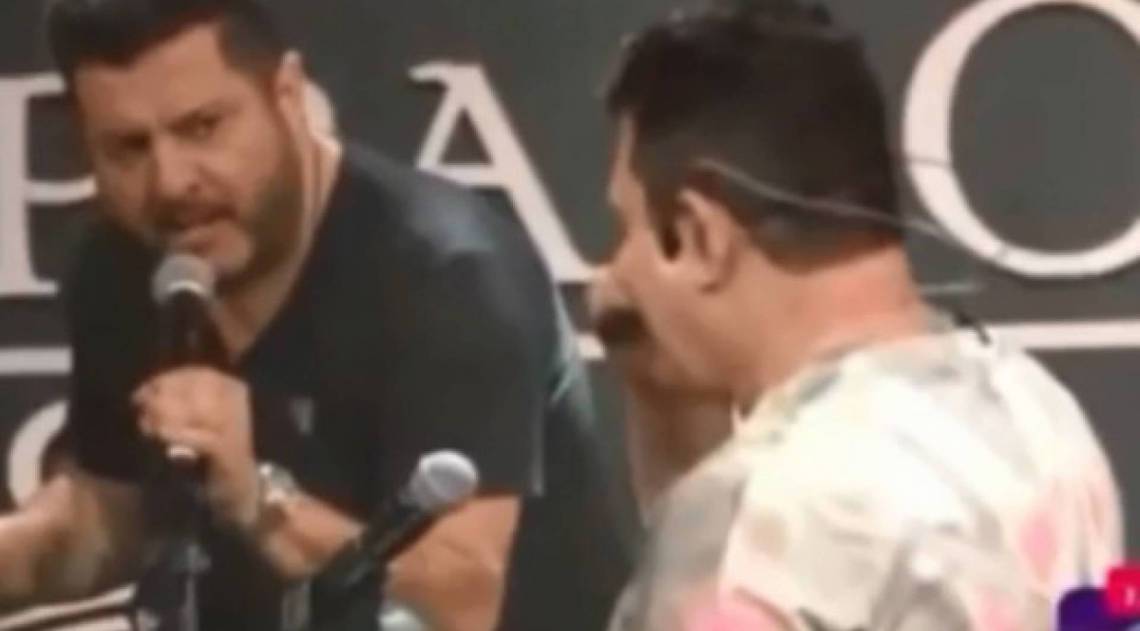 Bruno e Marrone se estranham em live - Reprodução