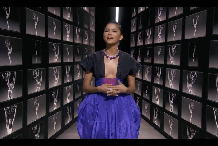 Zendaya na cerimônia virtual do Emmy - AFP