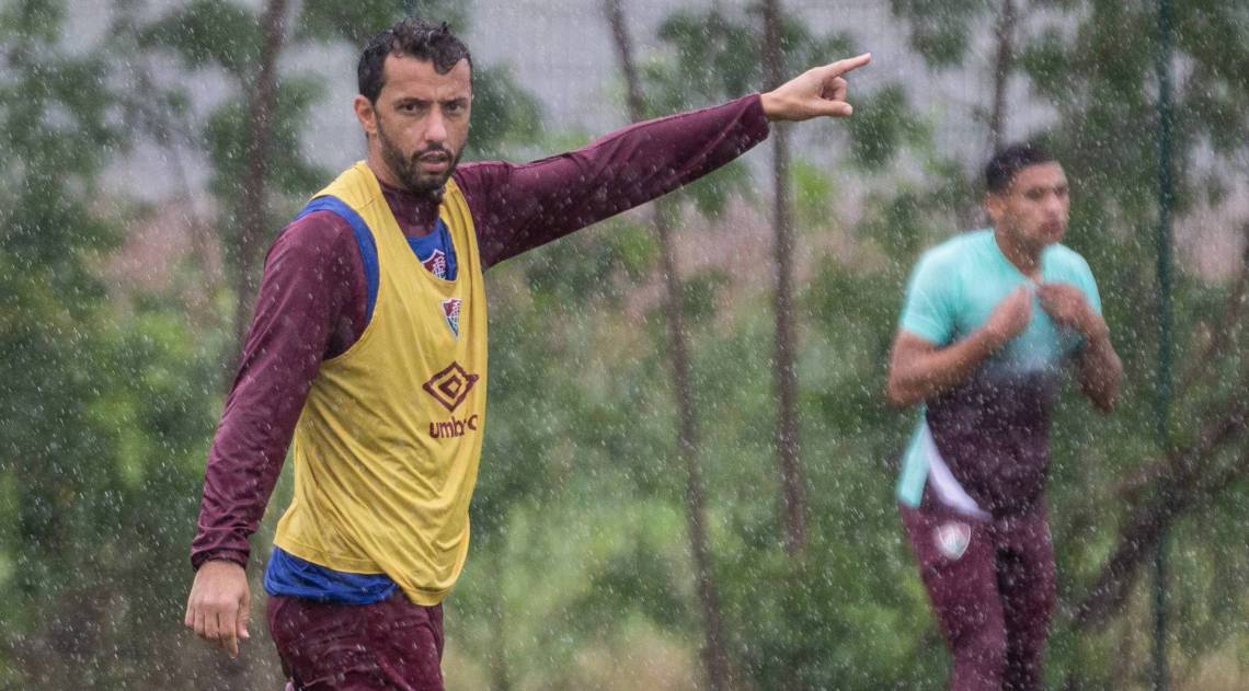 Nenê tem 17 gols na temporada. Desde o retorno do futebol, ele fez oito, enquanto apenas dois atacantes marcaram: Fred e Wellington Silva - Lucas Merçon/Fluminense