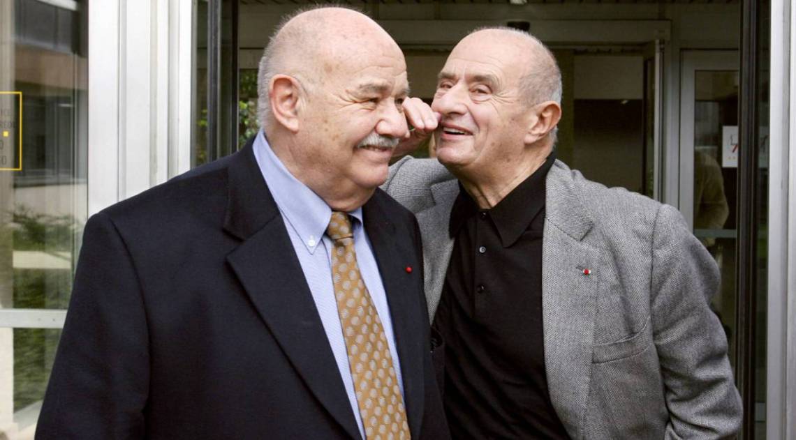 Pierre Troisgros (à esquerda) e Paul Bocuse - AFP