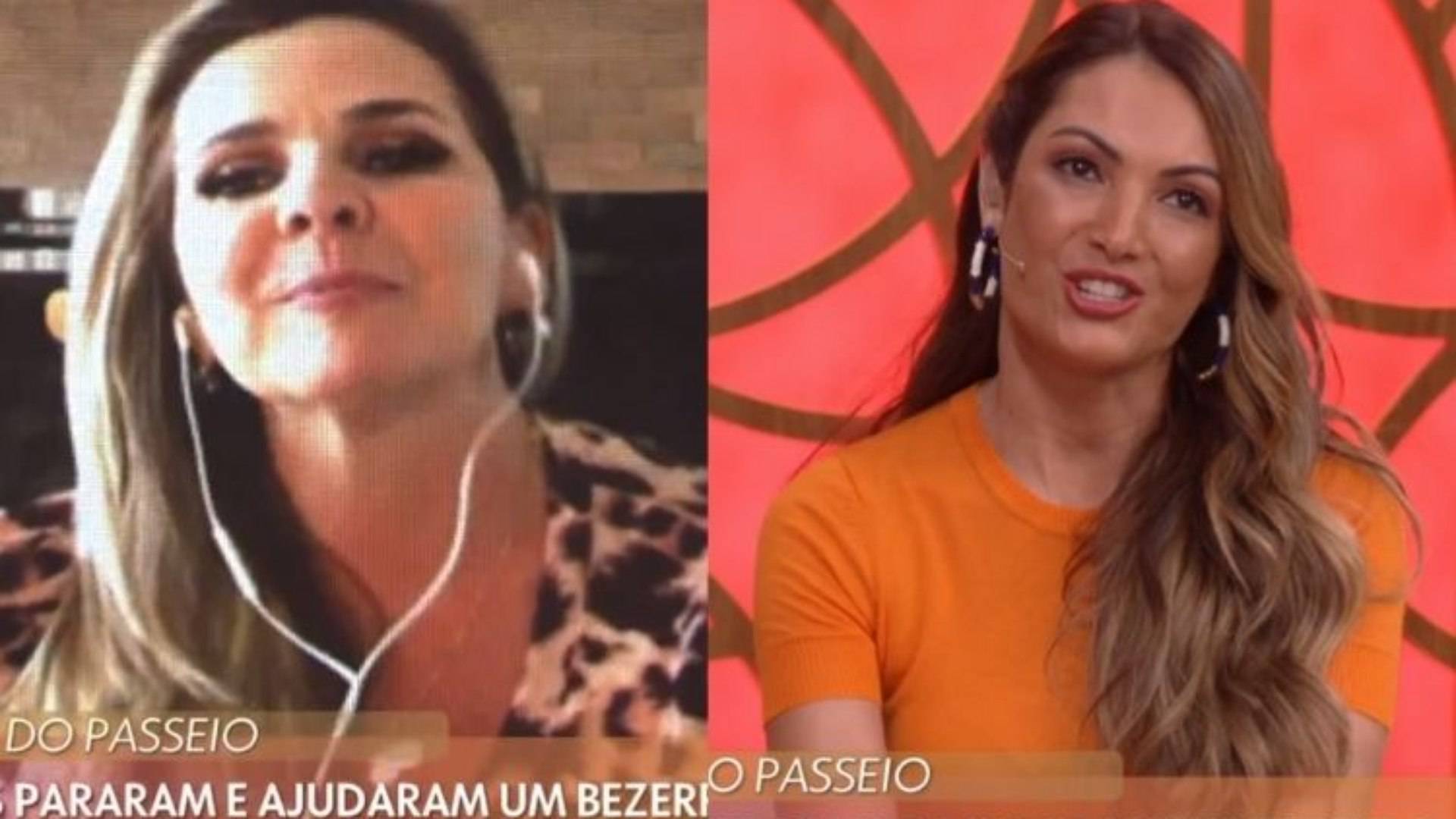 Torta de clim&atilde;o! Entrevistada diz a Patr&iacute;cia Poeta no 'Encontro' que queria ver F&aacute;tima Bernardes