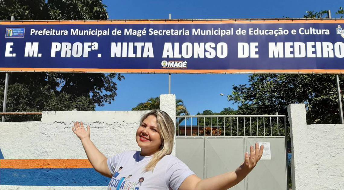 Ângela Mendonça, Diretora da Escola Municipal Nilta Alonso