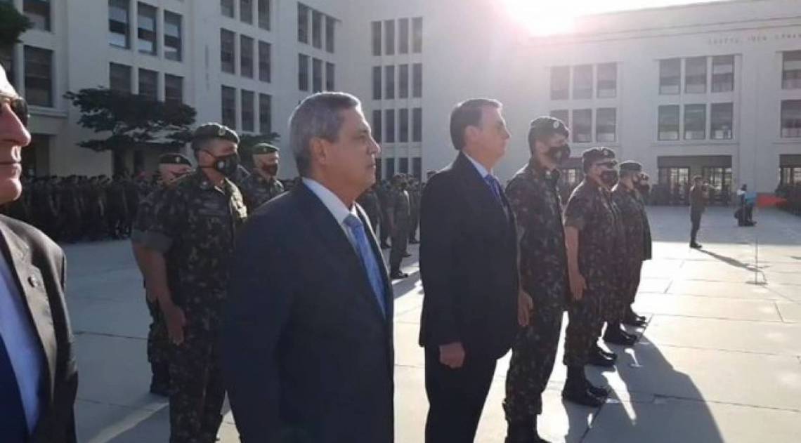 Bolsonaro em formatura de cadetes da Aman nesta quinta-feira - Reprodu&ccedil;&atilde;o Facebook