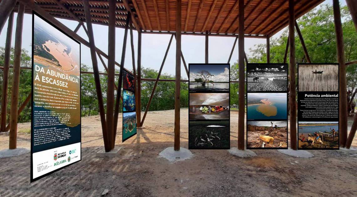 Fotos retratam a questão hídrica no Brasil, com foco maior no estado do Rio de Janeiro e na Baía de Guanabara e propõe a reflexão sobre a poluição dos mananciais e os impactos das mudanças climáticas - Divulgação