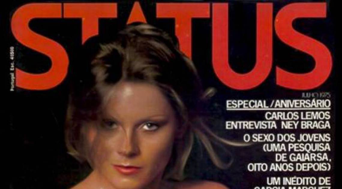 Primeiro ensaio nu de Vera Fischer para a revista 'Status'