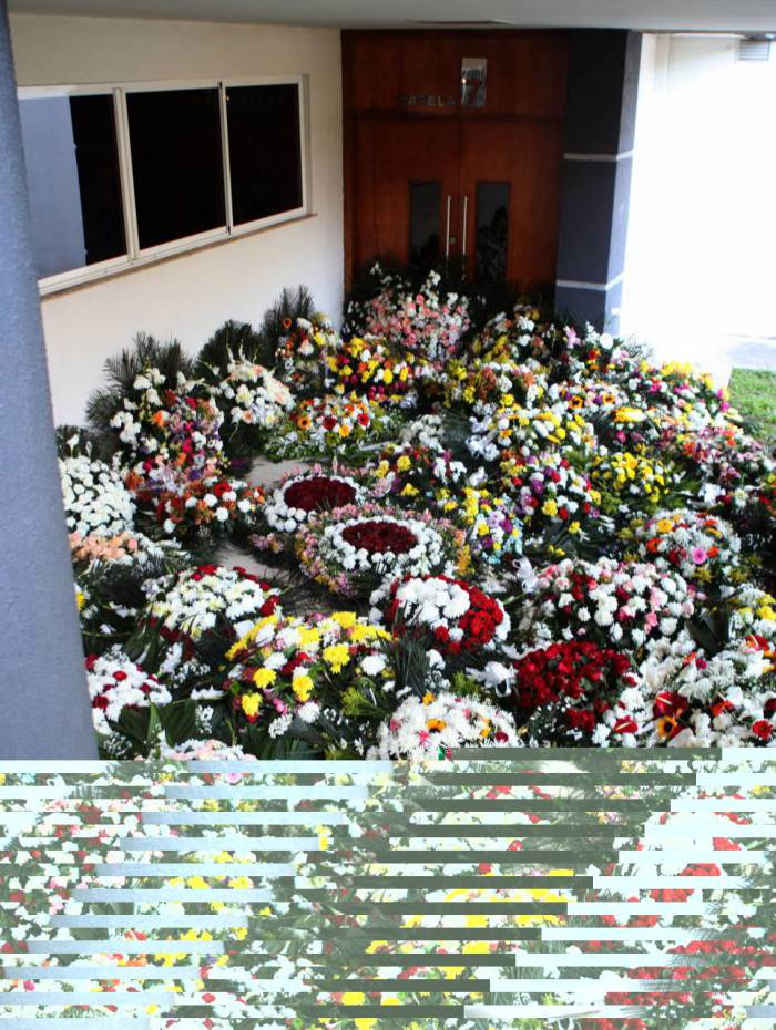 Rio, 25/09/2020  -  Enterro traficante acusado de matar o jornalista Tim Lopes, Elias Maluco. Cemiterio vertical, Memorial do Rio. Cordovil, zona norte do Rio  Foto: Ricardo Cassiano/Agencia O Dia