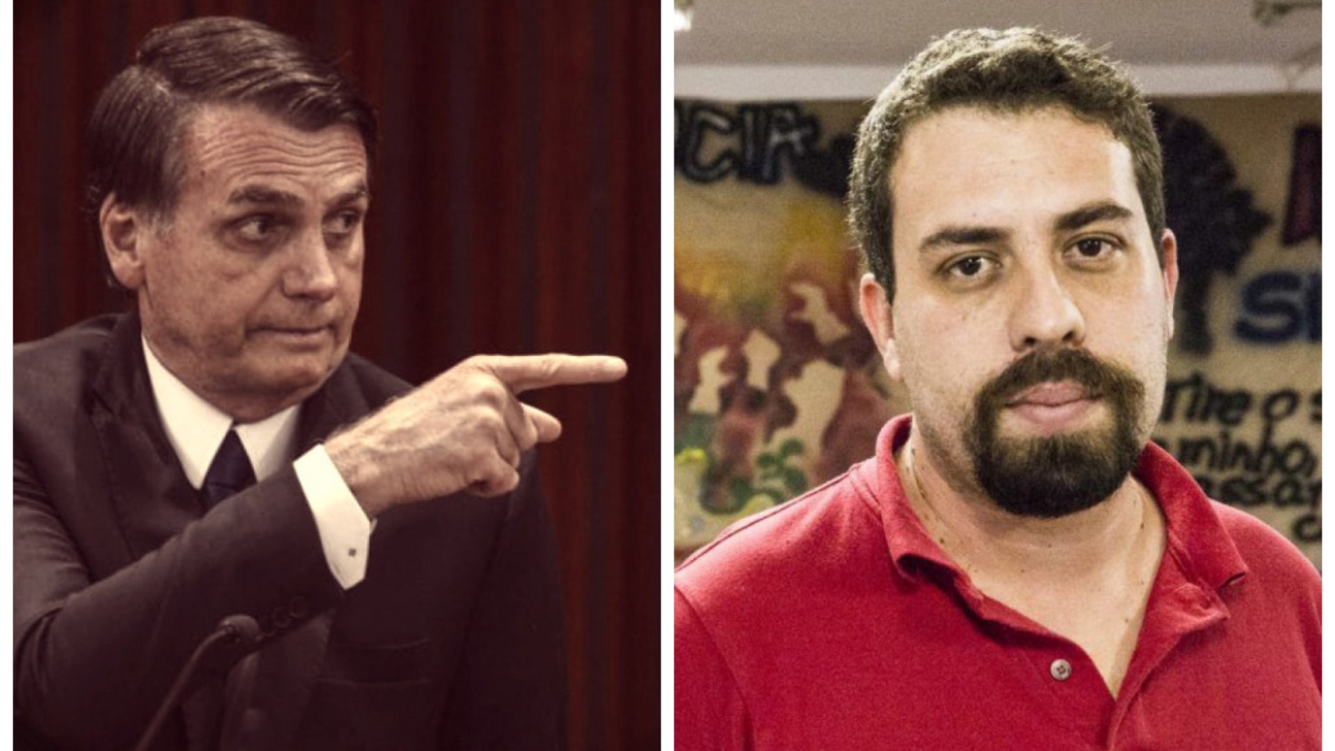 O presidente Jair Bolsonaro acionou a PF contra Guilherme Boulos ap&oacute;s receber cr&iacute;ticas