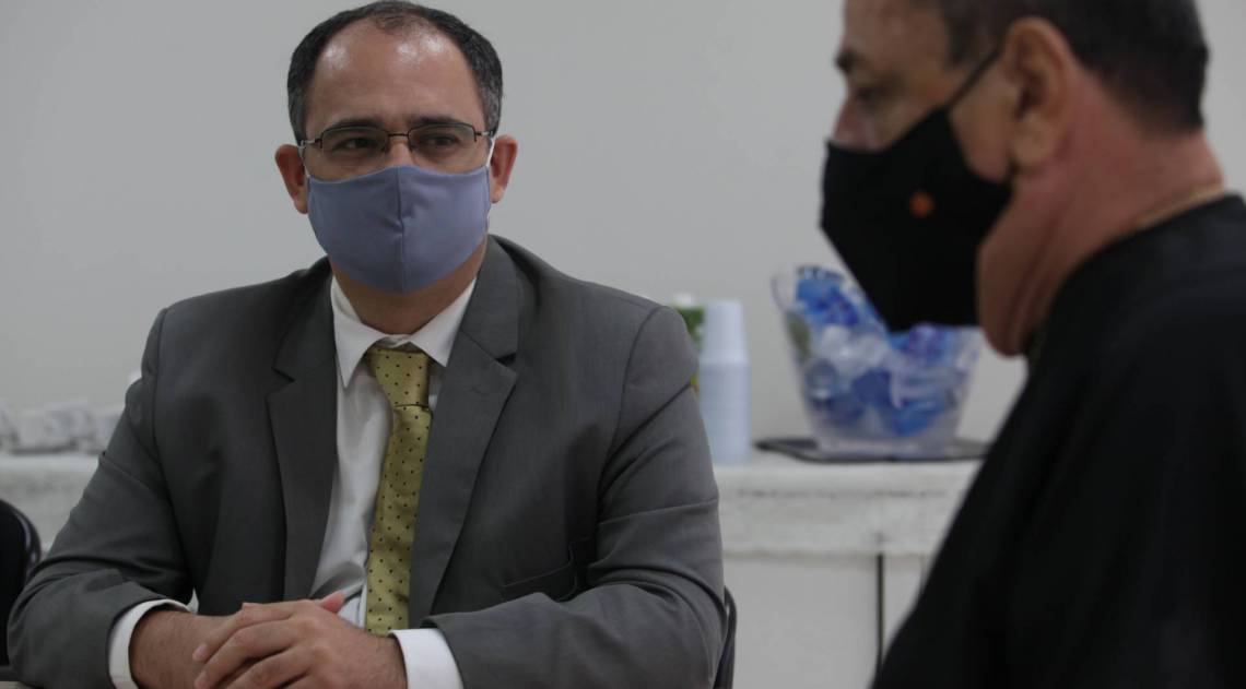 Rio, 28/09/2020  - Reuniao com Fabio Galvao, presidente da CODIN com representantes de empresas do polo industrial de Santa Cruz. na sede da AEDIN. Zona oeste do Rio..  Foto: Ricardo Cassiano/Agencia O Dia