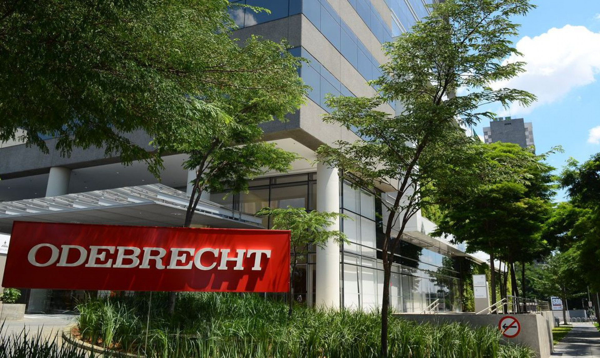 Fachada da empreiteira Odebrecht