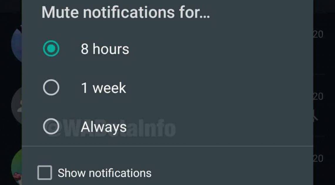'Always Mute', novo recurso do WhatsApp