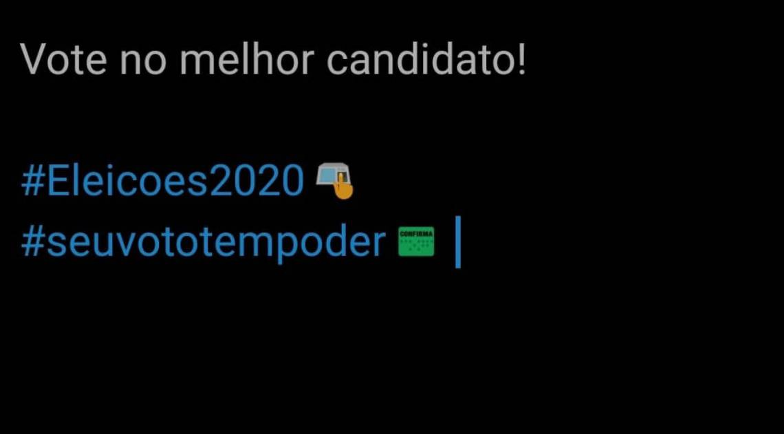Emojis exclusivos para as Eleições 2020