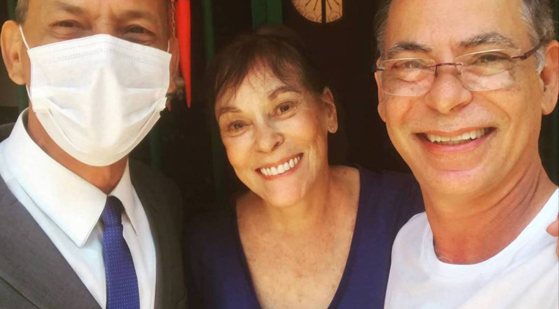 Sylvio Guerra, Yvonne Migliaccio e Marcelo Migliaccio - Reprodução