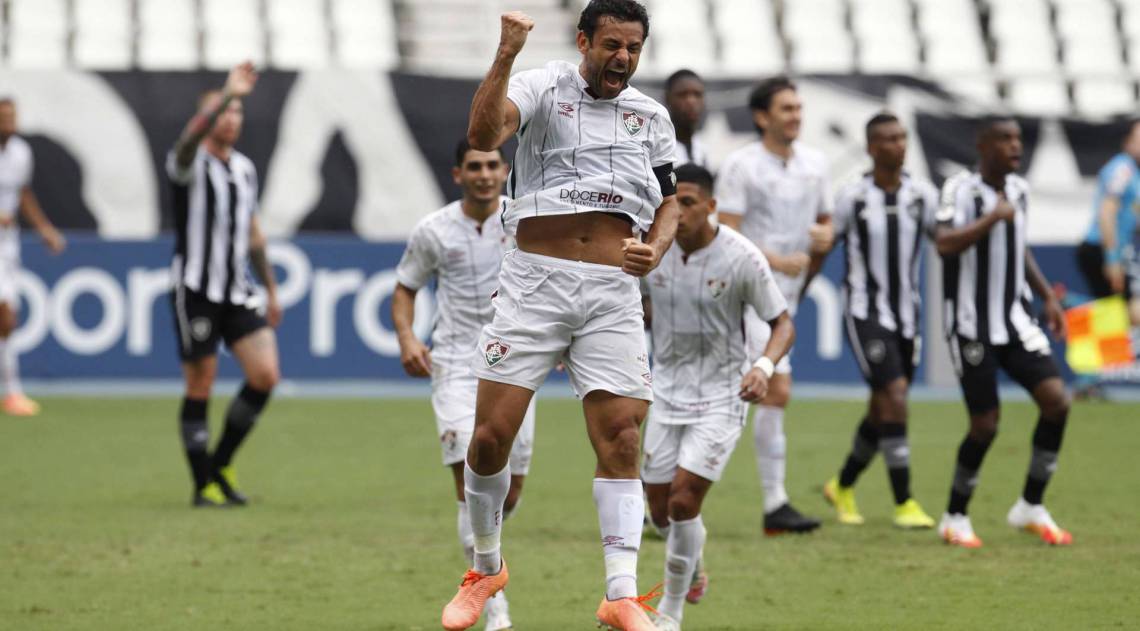 Rio de Janeiro - RJ - 04/10/2020 - Campeonato Brasileiro jogo Botafogo x Fluminense, no Maracanã - Foto Gilvan de Souza / Agencia O Dia