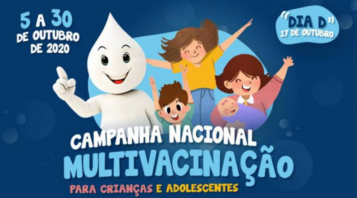 Campanha de Multivacinação começa no dia 5 e vai até o final do mês de outubro
