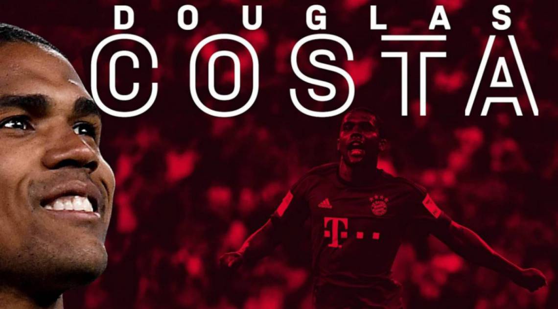 Douglas Costa foi anunciado pelo Bayern de Munique