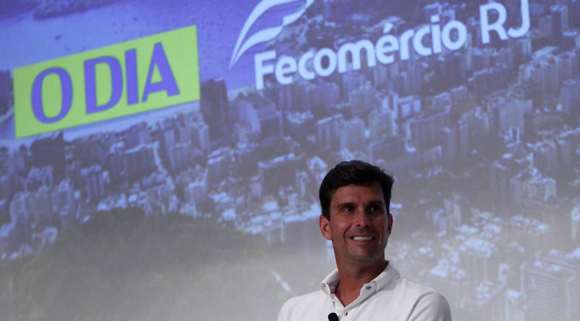 O candidato à Prefeitura do Rio Luiz Lima (PSL) apresentou as principais propostas durante a live de O DIA - Luciano Belford/Agencia O Dia