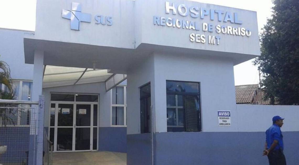 Após ser baleada, a mulher foi socorrida pelo marido e levada ao Hospital Regional de Sorriso - Gcom/MT