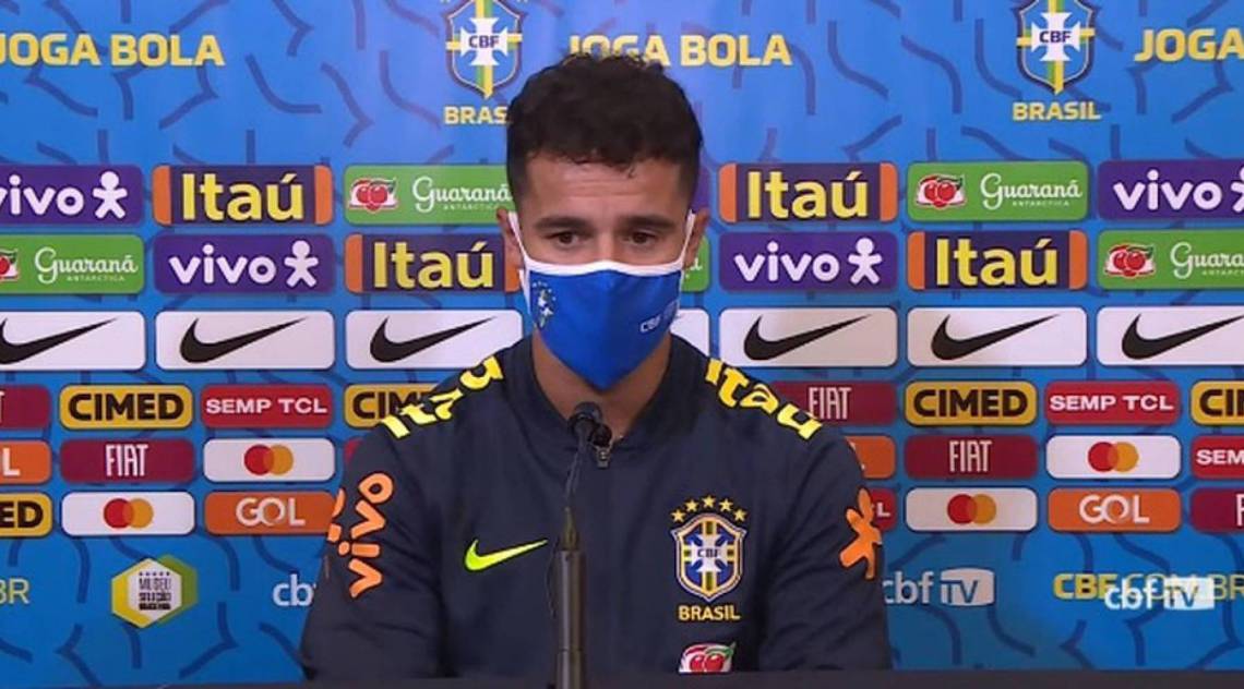 Coutinho em entrevista coletiva na tarde deste sabádo - Reprodução/CBF TV