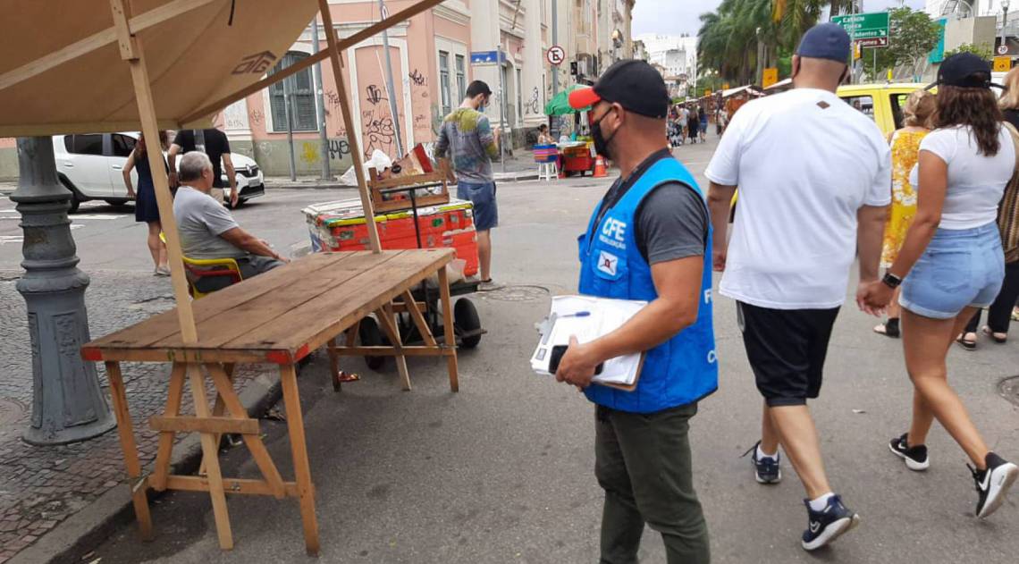 Equipes da Coordenação de Feiras acompanharam o evento desde a montagem, pela manhã