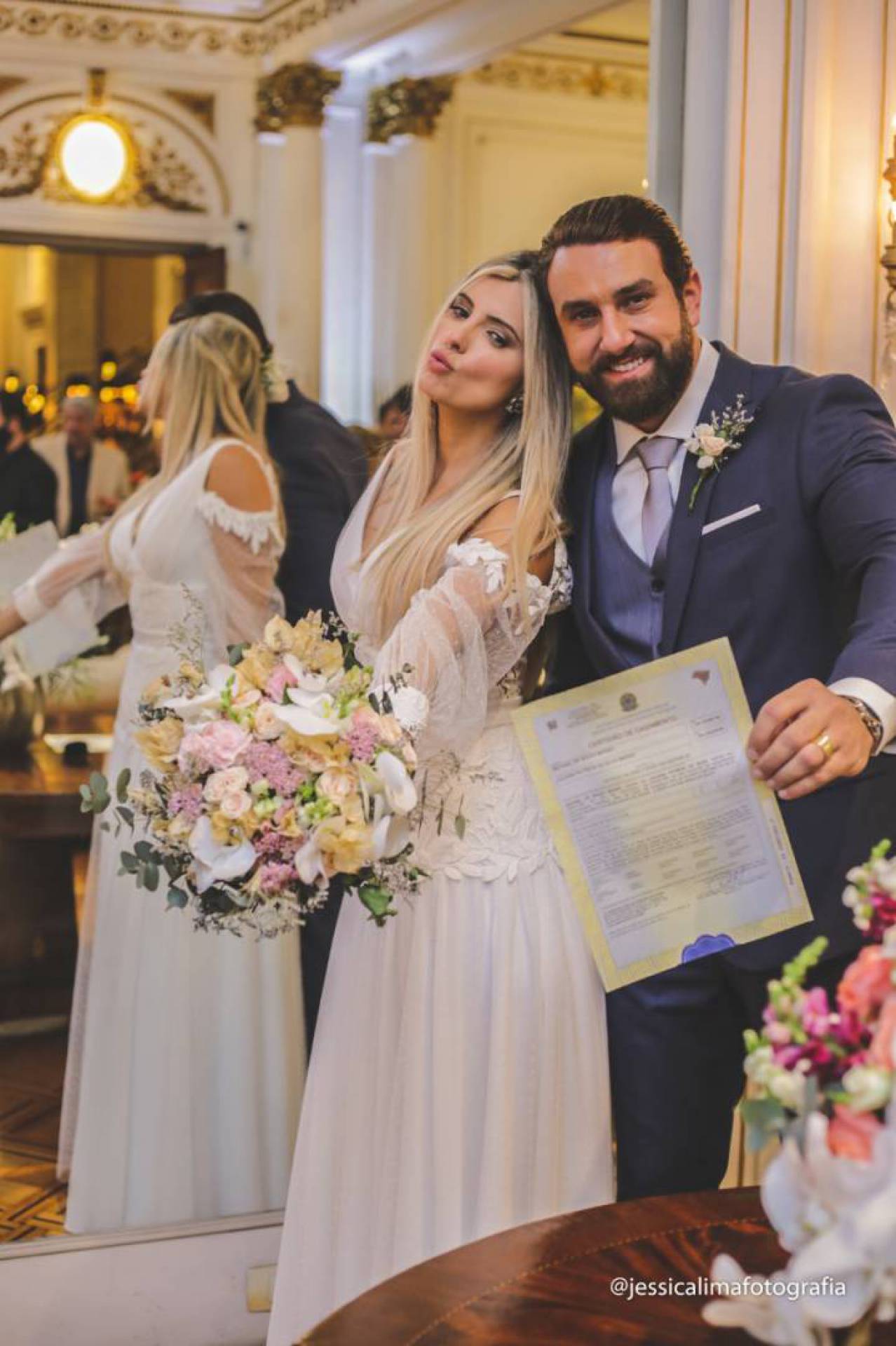Juliana Kelling se casa com Michael Magno
