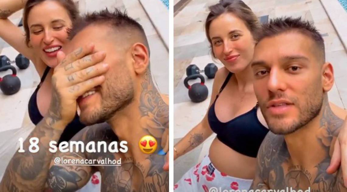 Lucas Lucco comemora 18 semanas de gravidez de Lorena Carvalho - Reprodução do Instagram