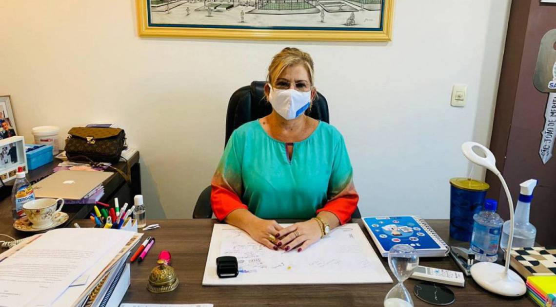 A secretária de Saúde, Marcia Lucas.