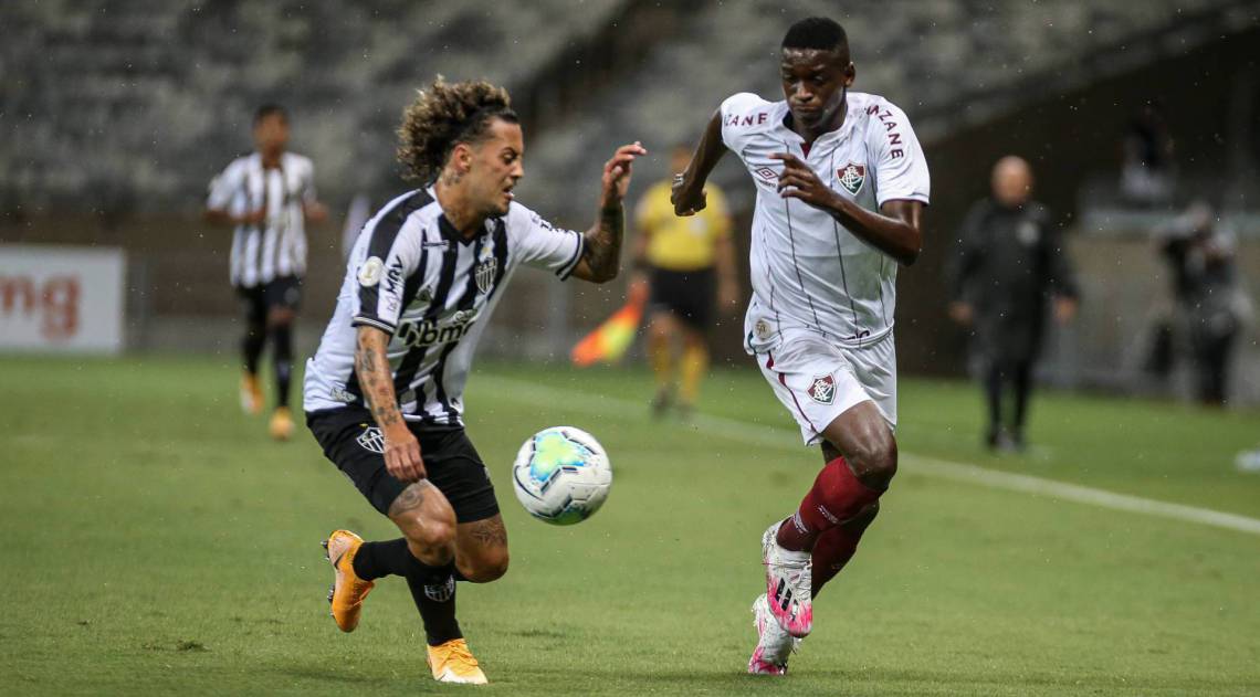 Belo Horizonte - 14/10/2020 - Estádio do Mineirão..Fluminense enfrenta o Atlético-MG esta noite no Mineirão pela 16ª rodada do Campeonato Brasileiro 2020..FOTOS: LUCAS MERÇON / FLUMINENSE F.C.....IMPORTANTE: Imagem destinada a uso institucional e divulgação, seu .uso comercial está vetado incondicionalmente por seu autor e o .Fluminense Football Club.É obrigatório mencionar o nome do autor ou .usar a imagem....IMPORTANT: Image intended for institutional use and distribution. .Commercial use is prohibited unconditionally by its author and .Fluminense Football Club. It is mandatory to mention the name of the .author or use the image....IMPORTANTE: Imágen para uso solamente institucional y distribuición. El .uso comercial es prohibido por su autor y por el Fluminense Football .Club. És mandatório mencionar el nombre del autor ao usar el imágen.