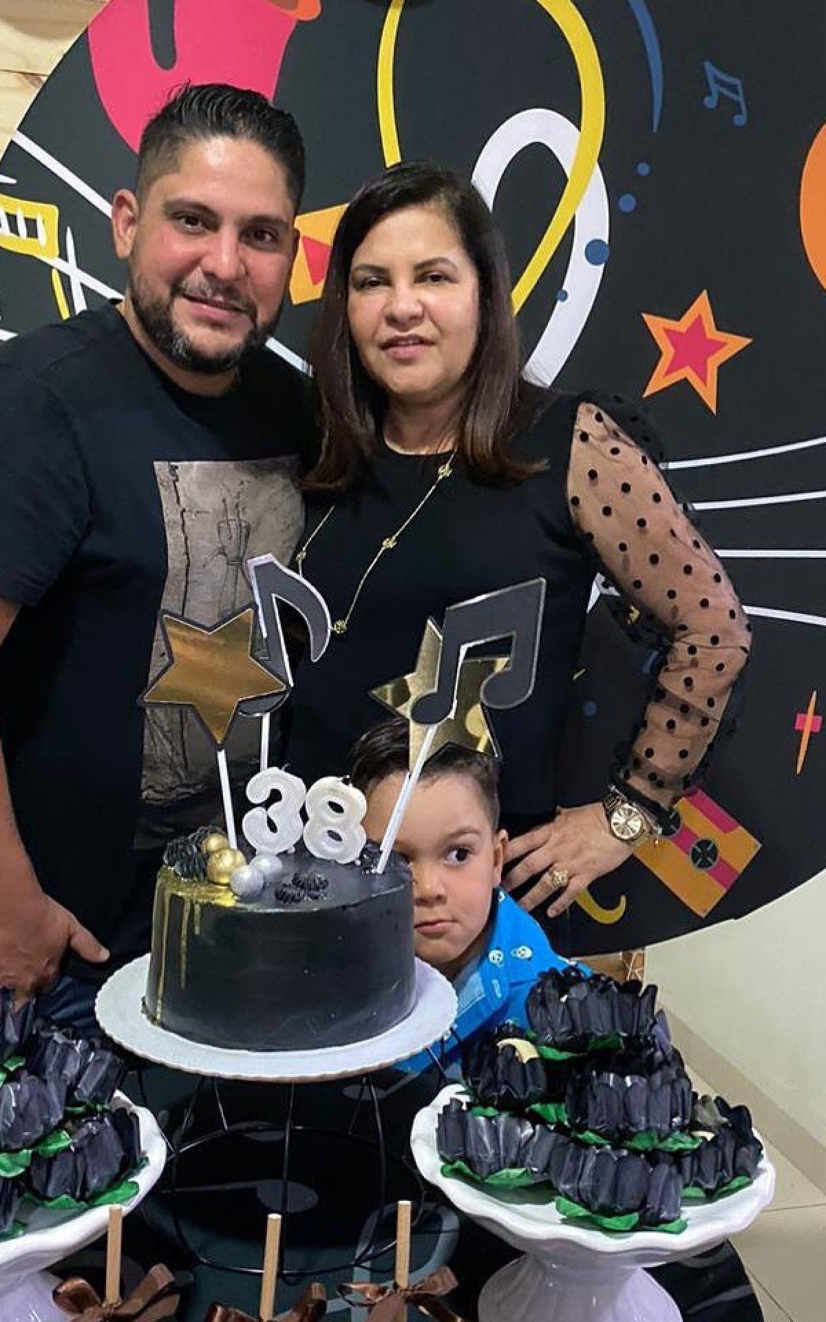 Jorge e mãe Geno barcelos