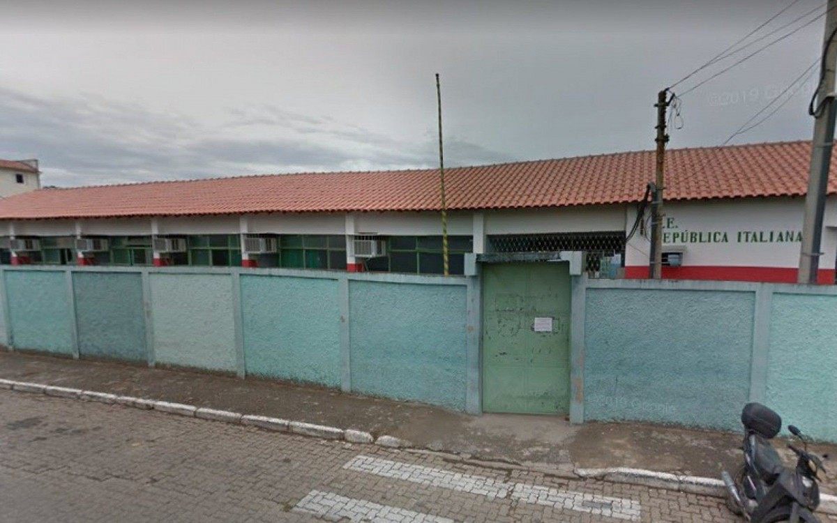 Colégio Estadual República Italiana, em Porto Real - Reprodução Google