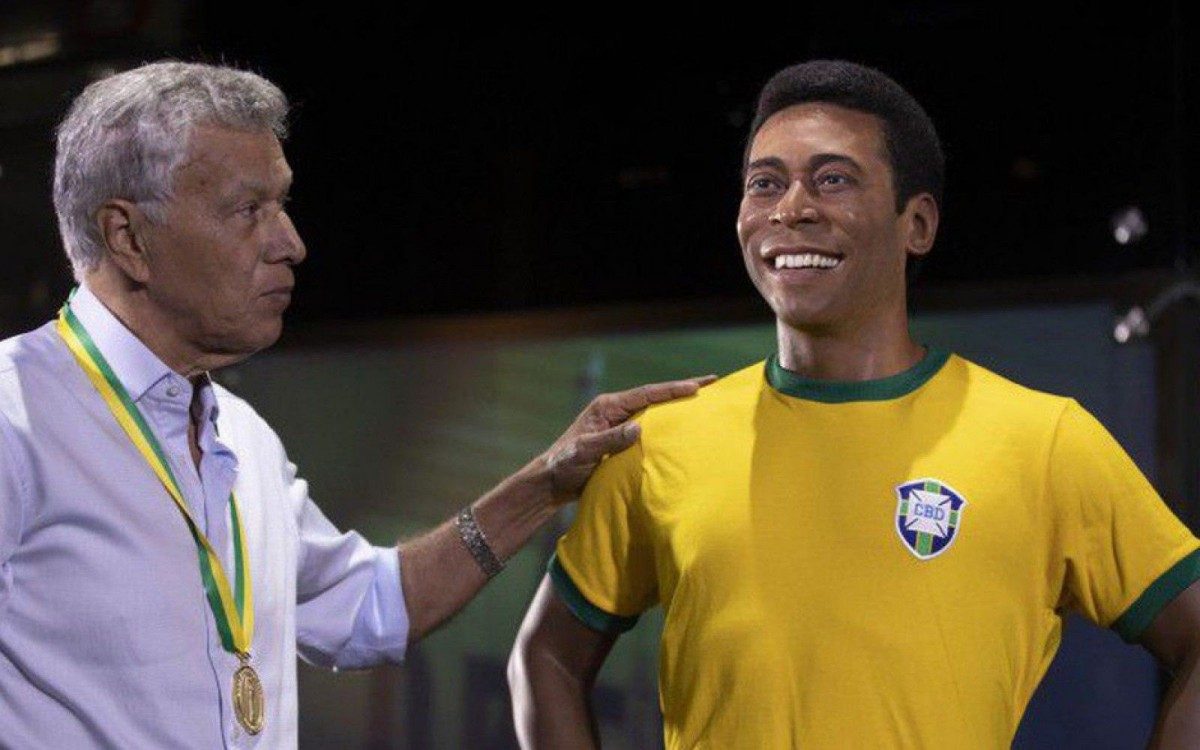 Clodoaldo em homenagem a Pel&eacute; - CBF / Divulgação