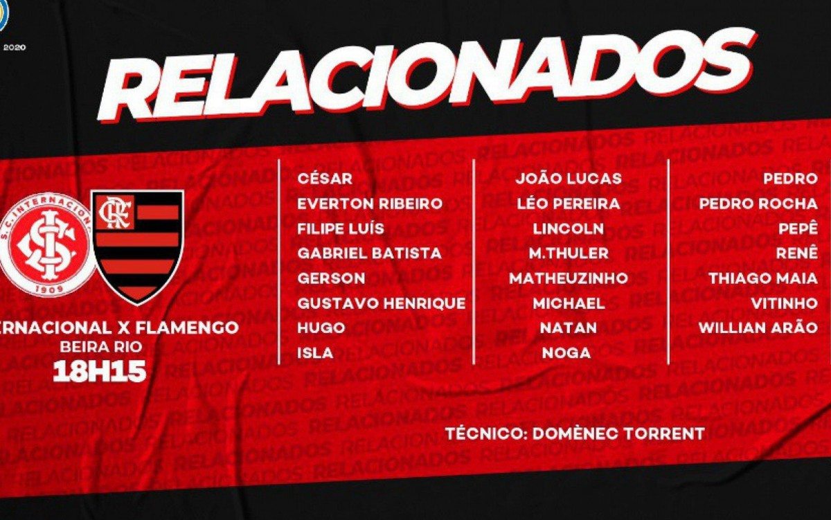 Arrascaeta é relacionado pelo Flamengo para o jogo contra o Corinthians